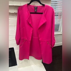 Soho Fuchsia Open Front Blazer